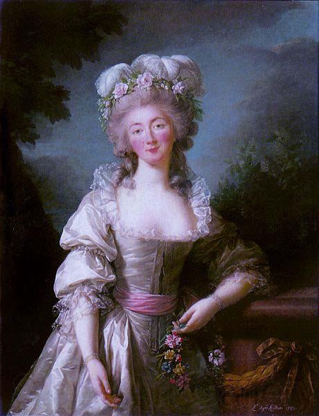 elisabeth vigee-lebrun Portrait of Madame du Barry Norge oil painting art